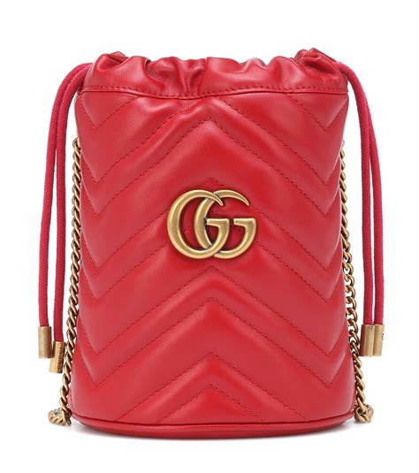 gucci marmont bucket bag mini|gucci marmont suede bag.